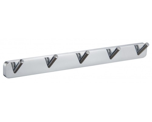 Вешалка с 5 крючками для ванной Wonzon&Woghand, Хром