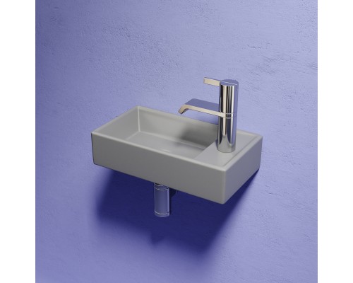 Рукомойник подвесной Ceramicanova антрацит матовый Element 407x217x100