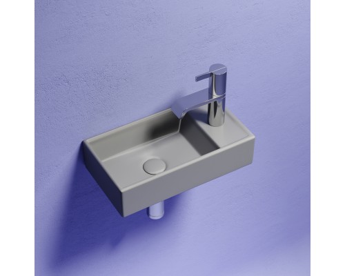 Рукомойник подвесной Ceramicanova антрацит матовый Element 407x217x100
