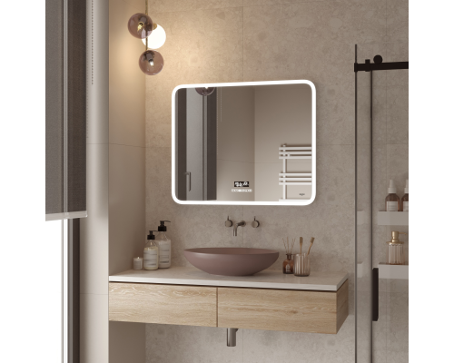 Зеркало Reflection Party с LED подсветкой, сенсором, музыкальным блоком, подогревом 90х70