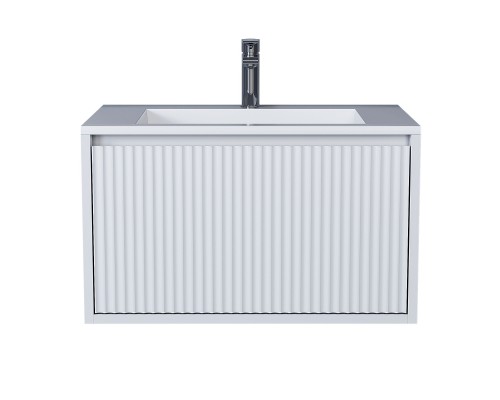 Тумба с раковиной 70 см, Uperwood Next Premium, белая, 1 ящик