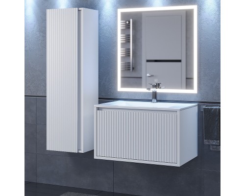 Тумба под раковину 70 см, Uperwood Next Premium, белая, 1 ящик