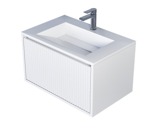 Тумба под раковину 70 см, Uperwood Next Premium, белая, 1 ящик