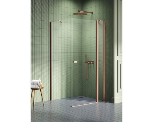 Душевое ограждение NEW TRENDY NEW SOLEO COPPER BRUSHED 120x110x195 медь