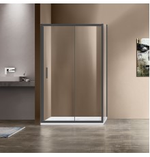 Душевой уголок Vincea Garda VSR-1G9014CLGM 1400x900 вороненая сталь стекло прозрачное