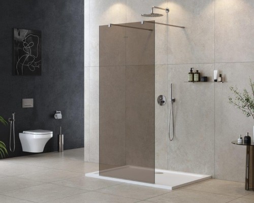 Душевая перегородка Cezares Liberta 100 LIBERTA-L-2-100-120-BR-Cr Хром