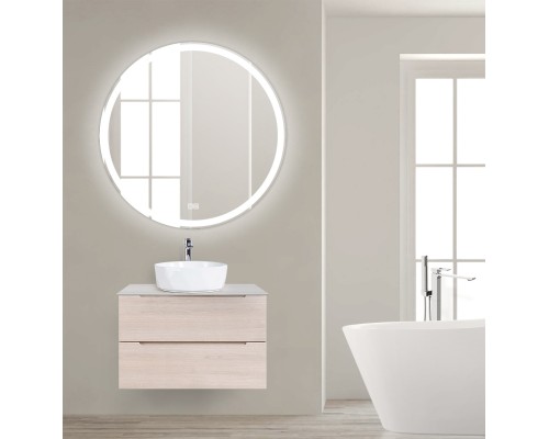 Зеркало BelBagno SPC-RNG-800-LED-TCH-WARM с подсветкой с подогревом с сенсорным выключателем