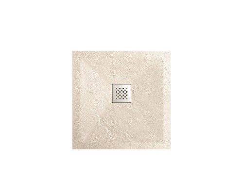 Поддон для душа из искусственного камня Vincea VST-4SR9090C 900x900x25 бежевый