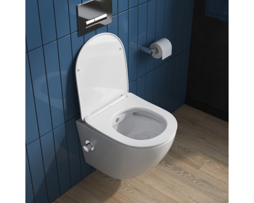 Унитаз биде BelBagno Uno подвесной с сиденьем Микролифт