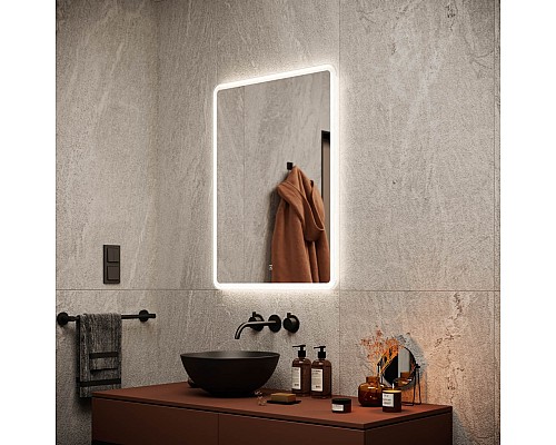 Зеркало для ванной комнаты SANCOS Arcadia 600х800 с подсветкой Зеркало для ванной комнаты SANCOS Arcadia 600х800 с подсветкой