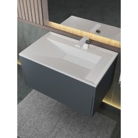 Раковина для ванной Uperwood Lotus Premium 80х50х13 см, белая матовая