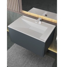 Раковина для ванной Uperwood Lotus Premium 80х50х13 см, белая матовая
