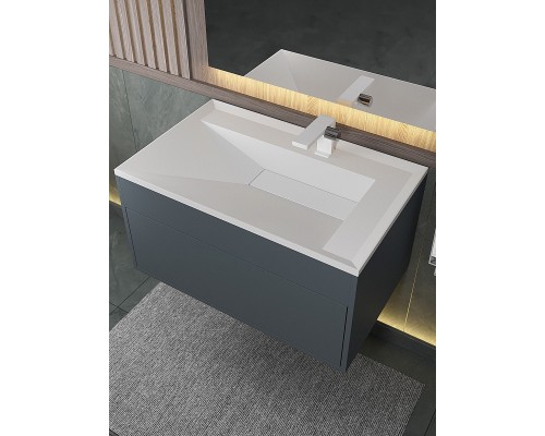 Раковина для ванной Uperwood Lotus Premium 80х50х13 см, белая матовая