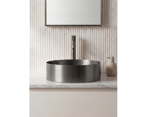 Раковина ALTROBAGNO Луна (Luna) 001002 MtGr из нержавеющей стали