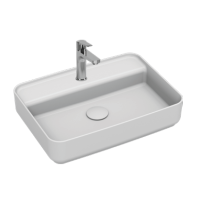 Раковина накладная ISVEA Infinity 55 прямоугольная 55см белый матовый 10NF66055SV-2L