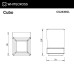 Стакан подвесной WHITECROSS Cubo золото