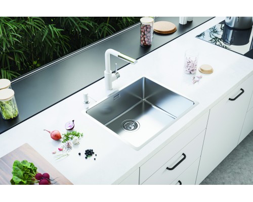 Кухонная мойка Alveus Kombino 50 1114489 нержавеющая сталь в комплекте с сифоном