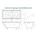 Ванна чугунная Delice Prestige 160х70 с отверстиями под ручки и антискользящим покрытием