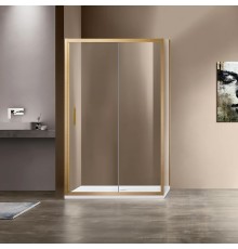 Душевой уголок Vincea Garda, 120x80, браш золото, стекло прозрачное