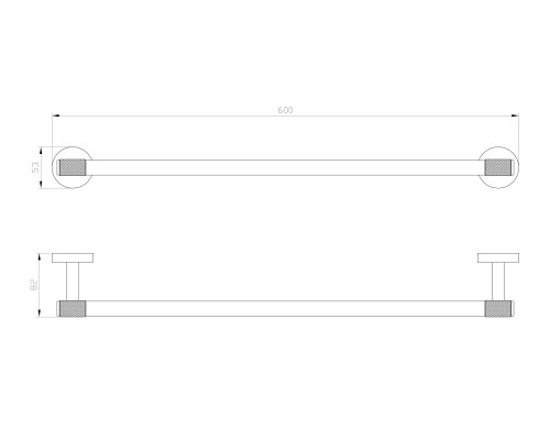 Полотенцедержатель Wonzon&Woghand, Черный/Золото