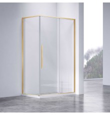 Душевой уголок Vincea Slim-N, 110x80, браш золото, стекло прозрачное