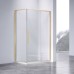 Душевой уголок Vincea Slim-N VSR-4SN8011CLG, 110x80, браш золото, стекло прозрачное