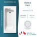 Ванна чугунная Delice Fort 200х85 с антискользящим покрытием