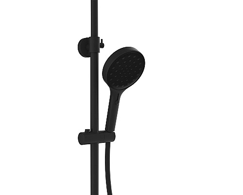 Душевая стойка Vincea Inspire VSFS-3I12TMB термостатическая с верхним душем черный Душевая стойка Vincea Inspire VSFS-3I12TMB термостатическая с верхним душем черный