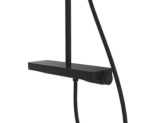Душевая стойка Vincea Inspire VSFS-3I12TMB термостатическая с верхним душем черный Душевая стойка Vincea Inspire VSFS-3I12TMB термостатическая с верхним душем черный