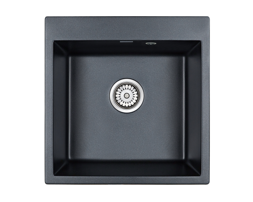 Мойка для кухни кварцевая Paulmark Praktisch PM105152-BLM