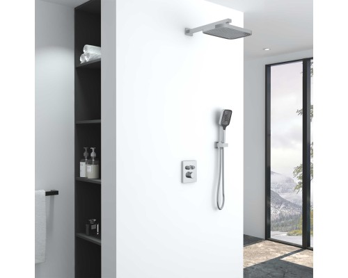 Душевой комплект Vincea VSFW-321MT1CH встраиваемый, термостатический, двухрежимный, хром