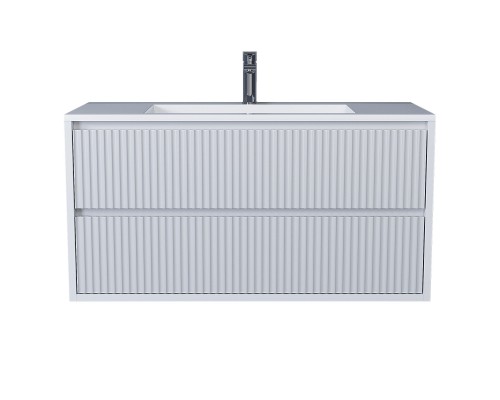 Тумба под раковину 100 см, Uperwood Next Premium, белая, 2 ящика