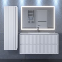 Тумба под раковину 100 см, Uperwood Next Premium, белая, 2 ящика