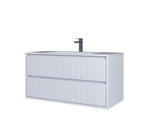 Тумба под раковину 100 см, Uperwood Next Premium, белая, 2 ящика