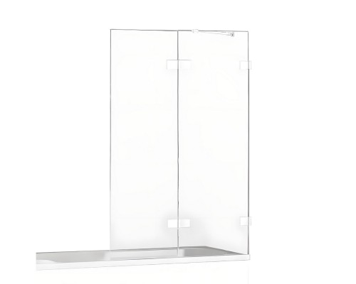 Шторка для ванны NEW TRENDY AVEXA WHITE 100x150 R белый