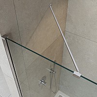 Душевая перегородка Cezares Liberta 105 LIBERTA-L-1-TB-105-C-Cr профиль Хром стекло прозрачное