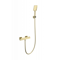 Смеситель для душа с термостатом Wonzon&Woghand, Брашированное золото
