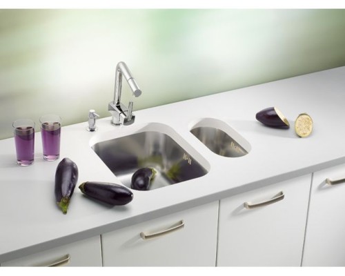 Дополнительная мойка Alveus Variant 110 1079965 нержавеющая сталь в комплекте с сифоном