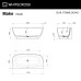 Ванна WHITECROSS Make 170x80 RAL "AERO" (белый) иск. камень