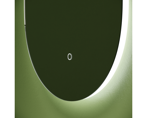 Зеркало для ванной комнаты Sancos Oval, фоновая подсветка 550х1050 с сенсором, OV55C
