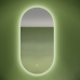 Зеркало для ванной комнаты Sancos Oval, фоновая подсветка 550х1050 с сенсором, OV55C