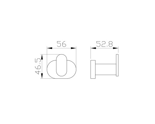 Крючок для ванной Wonzon&Woghand, Хром