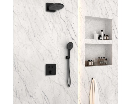 Душевой комплект Vincea Inspire VSFW-4I211MB встраиваемый черный