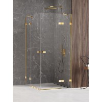 Душевое ограждение NEW TRENDY AVEXA GOLD SHINE 110x90x200 золото