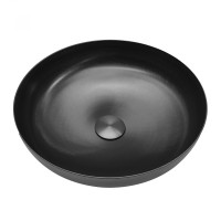 Раковина накладная ABBER Wasser Kreis черная матовая