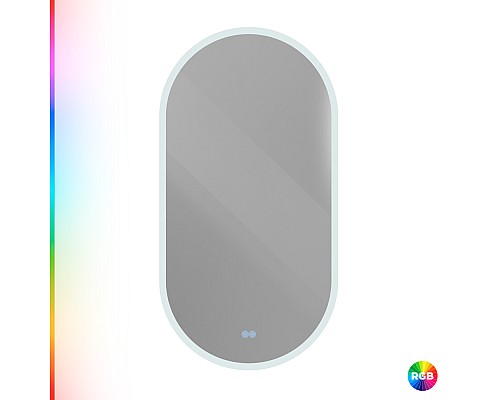 Зеркало Cezares Ellisse 50 CZR-SPC-ELS-500-950-RGB-TCH с подсветкой с сенсорным выключателем и функцией памяти Зеркало Cezares Ellisse 50 CZR-SPC-ELS-500-950-RGB-TCH с подсветкой с сенсорным выключателем и функцией памяти