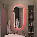 Зеркало Cezares Ellisse 50 CZR-SPC-ELS-500-950-RGB-TCH с подсветкой с сенсорным выключателем и функцией памяти