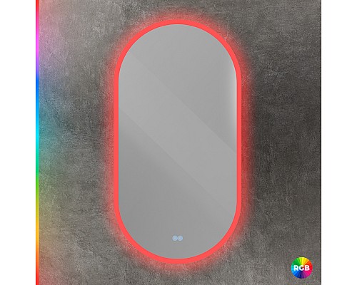 Зеркало Cezares Ellisse 50 CZR-SPC-ELS-500-950-RGB-TCH с подсветкой с сенсорным выключателем и функцией памяти Зеркало Cezares Ellisse 50 CZR-SPC-ELS-500-950-RGB-TCH с подсветкой с сенсорным выключателем и функцией памяти