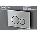 Клавиша смыва Iberica Blanca Inox-O 246x165, хром матовый, нержавеющая сталь