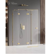 Душевое ограждение NEW TRENDY AVEXA GOLD SHINE L 110x70x200 золото